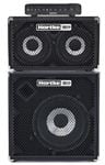 Hartke LX8500 Bass Head with HD115 and HD210 Bass Cabinets and Cables Front View
